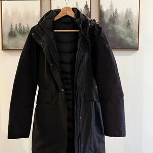 North Face 3-in-1 black coat